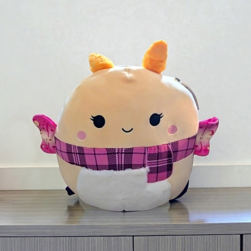 NEW Squishmallows Miry the Moth - Winter Edition with Scarf